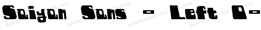 Saiyan Sans - Left O字体转换
